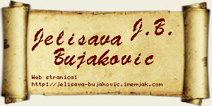 Jelisava Bujaković vizit kartica